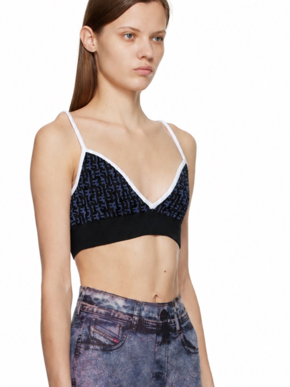 Diesel Mathilde Knit Camisole Crop Bra Top M